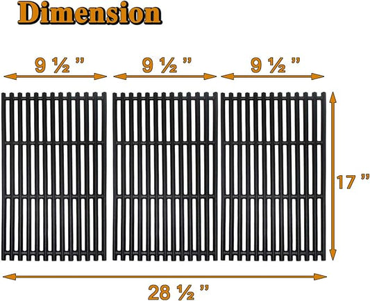 463242716 Grill Grates Replacement Parts for Charbroil Tru Infrared Grates 17 Inch 4 Burner 463436213 463439914 463439915 463436214 463436215 Nexgrill 720-0882A Members Mark 720-0830G Cooking Grates