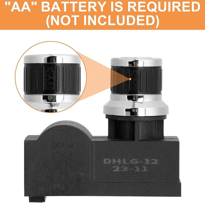 2 Outlet Igniter Kit for Blackstone 28" Griddle Igniter Replacement DHLG-12 Starter for Blackstone Ignition Switch 2-Burner Black Stone Accessories, Ignitor Button&Ignition Wires Kit,AA Battery Needed