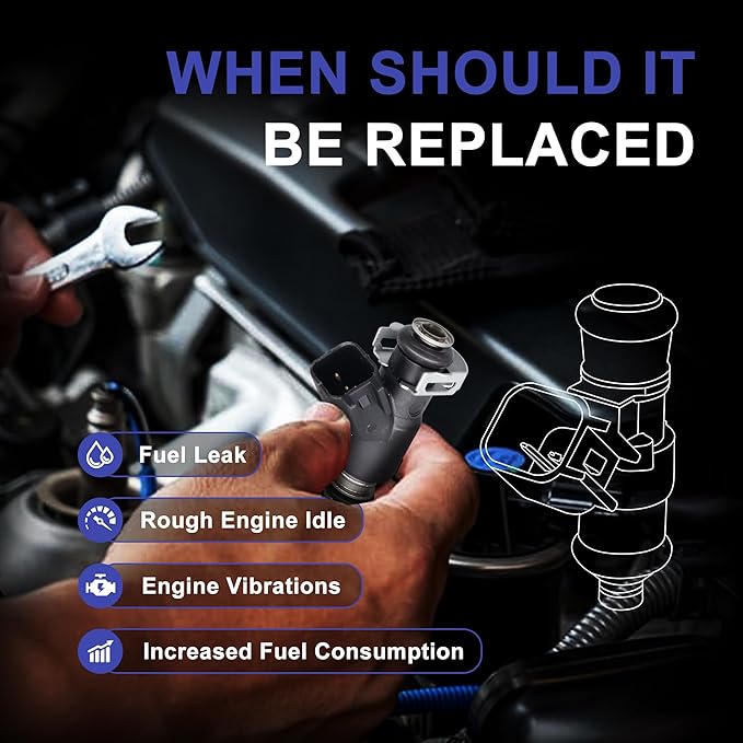 HiSport Fuel Injectors 1PC Compatible with HiSun EFI 500 & 550 Massimo Cub Cadet Coleman Replace 28160355