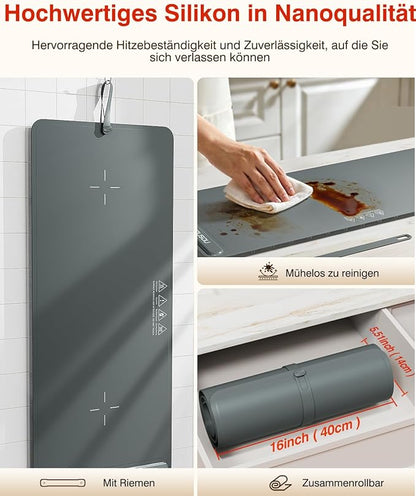 Warming Mat for Food (35"x16") - iTRUSOU Extra Large Electric Warming Tray with 7-Level Temp, 500W High-Power & 99H Timer - Rollable XL Large Food Warming Mat for Parties & Buffet