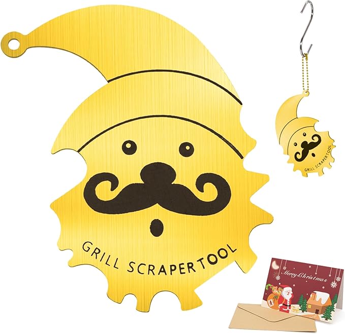 Christmas Stocking Stuffers for Husband Men Grill Brush and Scraper Bristle Free,BBQ Accessories Grill Brush for Outdoor Grill,Kitchen Gadgets Cleaner Small Gift Ideas