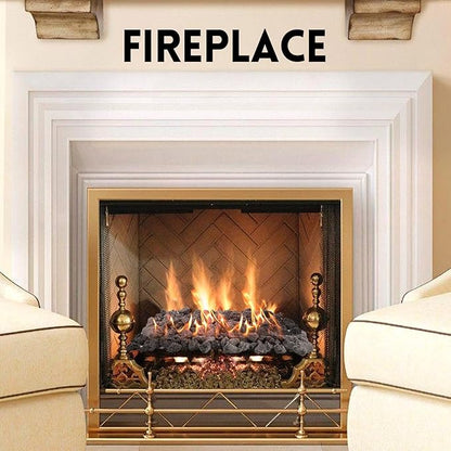 GasSaf 20 Pounds Black Lava Rocks for Fire Pit, Fireplace, Gas Fire Tables, Gas Log Set, Decorative Landscaping Rocks for Indoor and Outdoor (0.8-1.2 Inch)