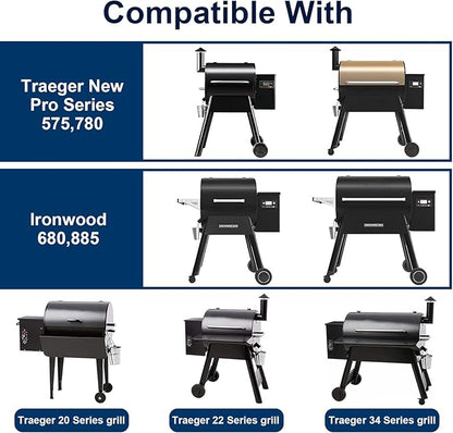 30 Pack BAC407 Grease Bucket Liner for Traeger HDW152 - Bucket Drip Foil Liner Tray Compatible with Traeger Pro Series 575/780, 22/34 Series, Ironwood 650/885 Grills, Pit boss ect.