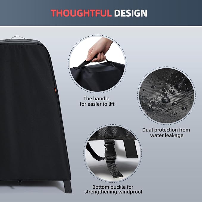 Waterproof Cover for Ninja Woodfire Outdoor Grill & Smoker and for Artisan Pizza Oven on Ninja XSKUNSTAND Stand, Outdoor Grill Accessories for Models OG300/700/800/900/OO100/MO200 Series (Cover Only)