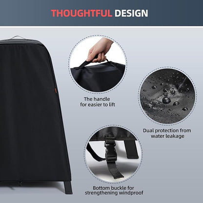 Waterproof Cover for Ninja Woodfire Outdoor Grill & Smoker and for Artisan Pizza Oven on Ninja XSKUNSTAND Stand, Outdoor Grill Accessories for Models OG300/700/800/900/OO100/MO200 Series (Cover Only)