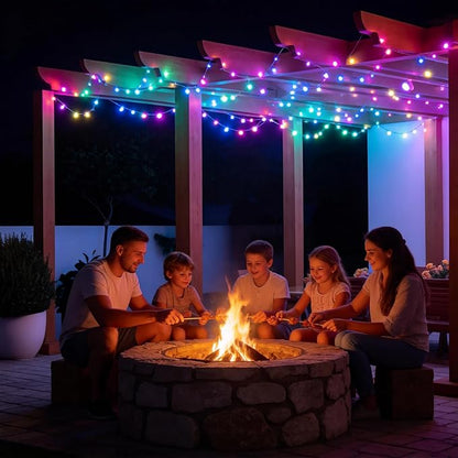 66ft 200 LED Waterproof String Lights, Color Changing Outdoor/Indoor Rope Lights Plug in with Remote, 16 Colors & 8 Modes for Garden, Party, Patio, Wedding, Halloween, Christmas Decorations