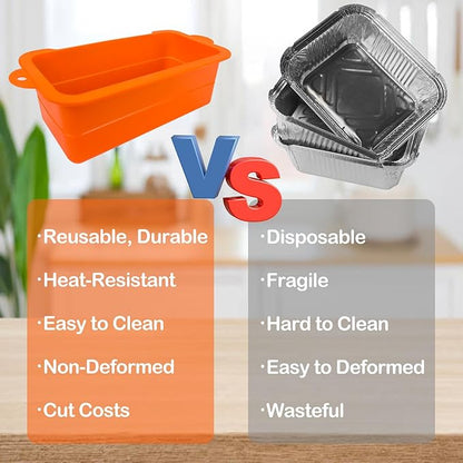 Koolstuffs 1 Pack Silicone Side Shelf Griddle Tools Spatula Mat+2 Pack Silicone Grease Cup Liners for Blackstone 36 28 22 17 Inch Griddle