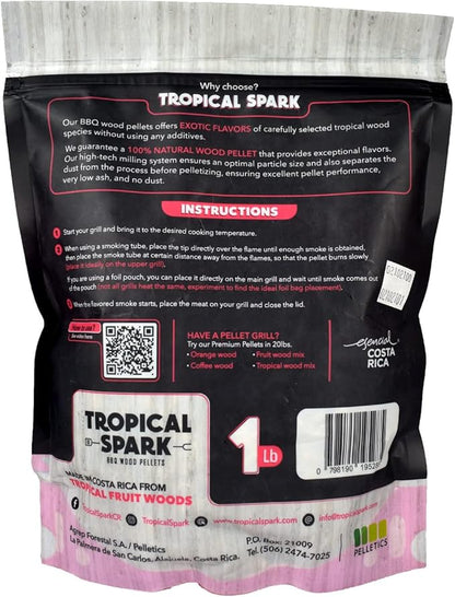 Wood Pellets | Perfect for BBQ, Smoking, Grilling, Bake, Roast, Braise | Premium 100% All-Natural | Guava Wood | 1 lb. Bag