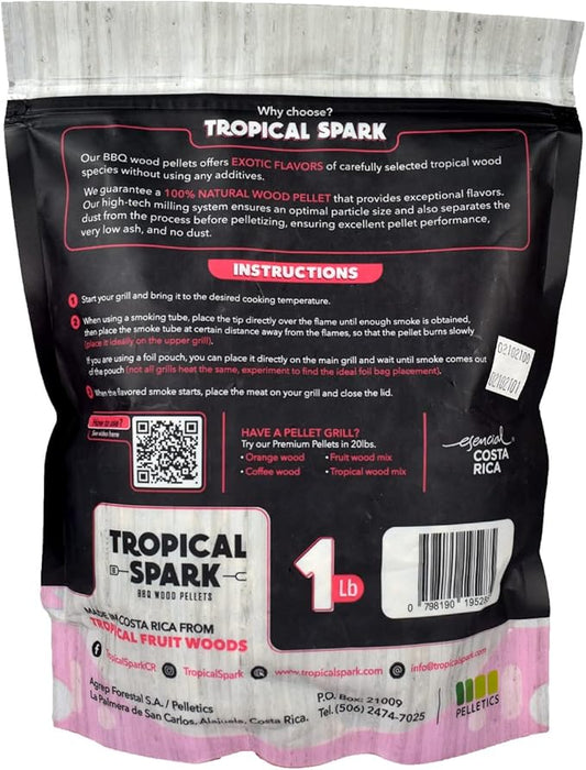 Wood Pellets | Perfect for BBQ, Smoking, Grilling, Bake, Roast, Braise | Premium 100% All-Natural | Guava Wood | 1 lb. Bag