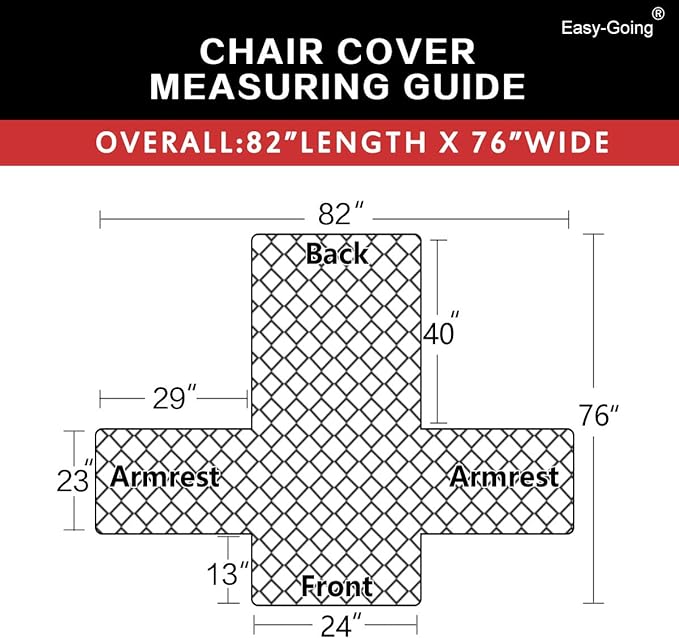 Easy-Going Reversible Couch Cover, Small Chair, Chocolate/Beige | Machine Washable Slipcover For Dogs, Water Resistant Furniture Mat For Living Room, Non-Slip Sofa Cover, Pet Friendly