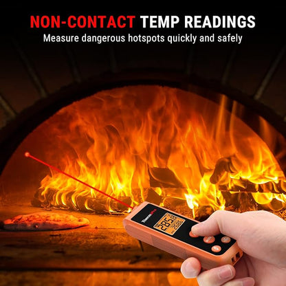 TempPro TempScan Mini-Sized Infrared Thermometer Gun for HVAC Engine BBQ | Temperature Gun with Max/Min/Avg Display, Infrared Thermometer for Cooking Pizza Oven Accessories, -58~1022°F Temp Gun