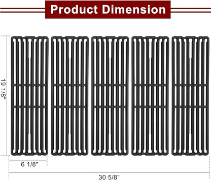 Hiorucet Grill Parts for Broil King 9561-54, 9561-57, 9561-64, 9561-67, Imperial XLS, Regal 420, Regal 440, Regal 490, Regal 590, Regal 590 Pro, Regal 625, Cast Iron Grill Grates for Broil King Parts