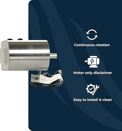 DCS Rotisserie Motor Kit 254712P for BH1 and BGB Grill Models - OEM Motor Replacement Part 254712P to Replace Motor Assembly 224942, Forks and Spit Sold Separately