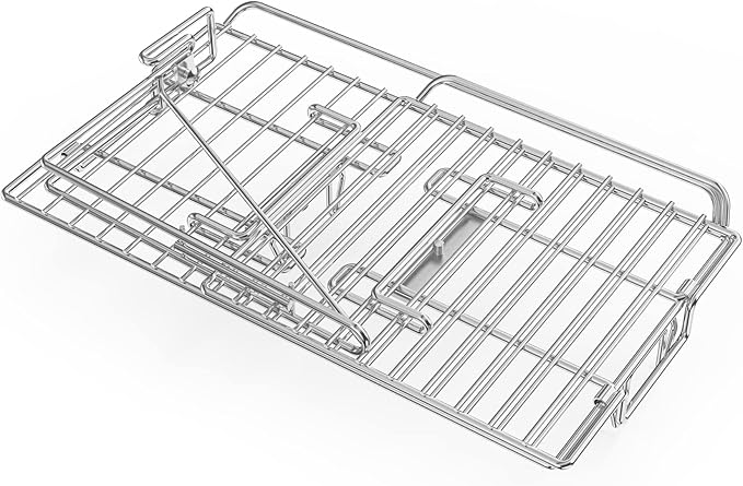 only fire Griddle Warming Rack Fits for 22" Blackstone Griddles, One-Step Clip On Attachment