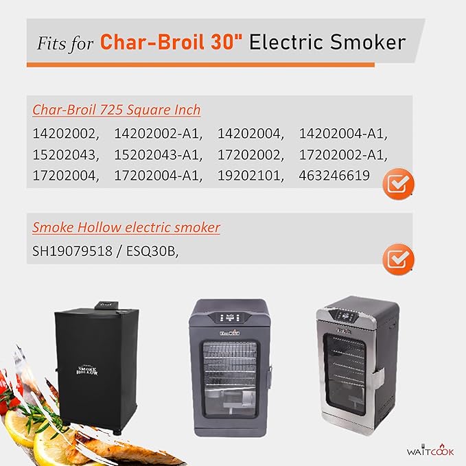 Replacement Electric Smoker 800 Watts Heating Element for Char-Broil and Masterbuilt 30" Digital Control Electric Smoker