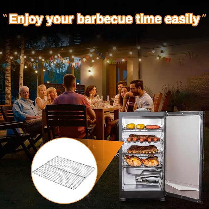 Cooking Grates Replacement Parts for Masterbuilt 30 Inch Electric Smoker, 14.6" x 12.2" Grill Grid, Smoker Racks for Masterbuilt MB20071117, 20071117, MB20073519, MB26073519, MB20070421, 4 Pack