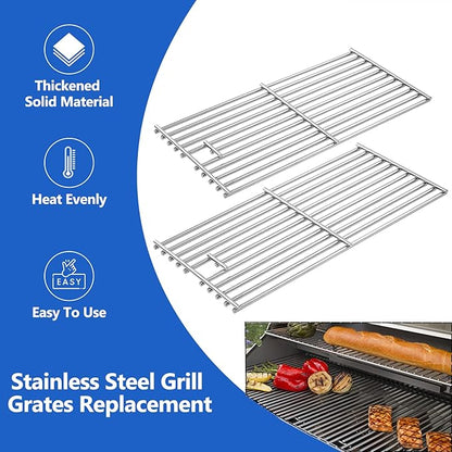 RJC008P Grill Grates Replacement Parts for RCS Grill Grids RJC32A RJC32AL Summerset Sizzler Grates Blaze Grill Parts 32 Inch 4 Burner Gas Grill Stainless Steel Cooking Grates, 4pcs