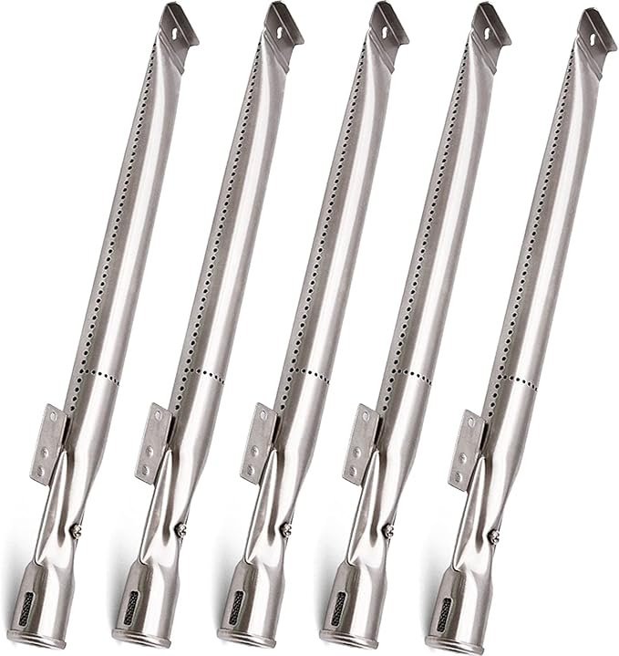 BBQ-Element Stainless Steel Grill Burner Tubes Replacement for Nexgrill 720-0888, 720-0888N, 720-0882S, Gas Grill Pipe Burners for Kenmore, Kitchen Aid, Nexgrill 720-0830H Gas Grill.(5 Pack)