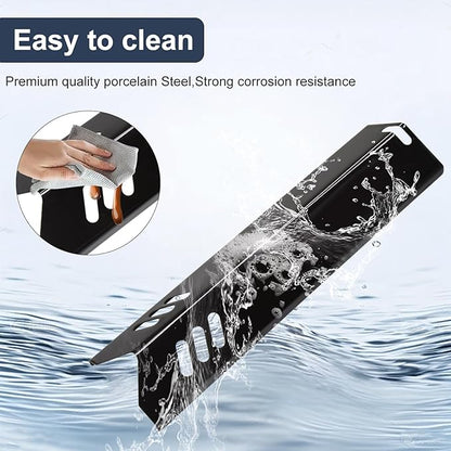 Criditpid B0212-040 Grill Heat Tent Replacement Parts for Blue Rhino 3 Burner GBC1932L GBC1793W Grill, Porcelain Steel 55-24-198 Heat Plate Shields for Revoace Grill Parts GBC1706W GBC1705WV Grill.