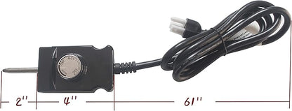Unifit 120V AC 15A Electric Smoker/Grill Analog Adjustable Temperature Controller Heating Element Replacement Kits up to 1650 Watts (1 Set)