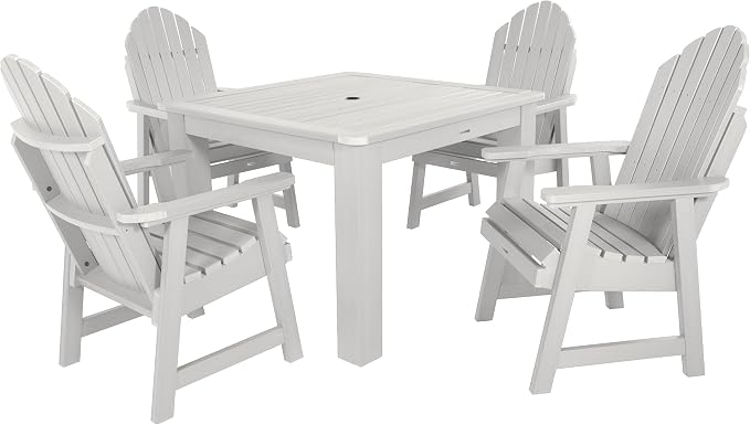 highwood Hamilton 5 Piece Square Dining Set, White