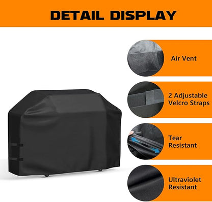 Outdoor Heavy Duty Waterproof Grill Cover for Nexgrill Neevo 720 Plus Propane Gas Digital Smart Grill with Air Fryer,BBQ Grill Cover for Tytus Fresno 5 Burner Island 69 inch Grill Cover Accessories