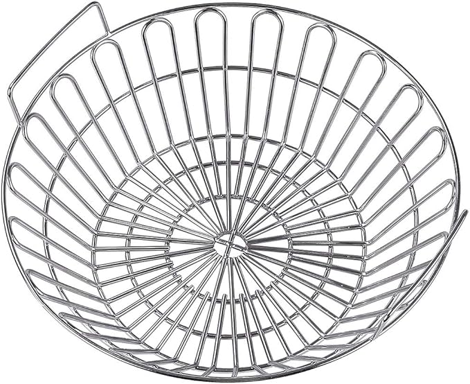 SELEWARE Stainless Steel 304 Charcoal Basket Lump Charcoal Ash Basket, 14'' Grill Baskets for Classic Joe Large Big Green Egg, Primo Kamado