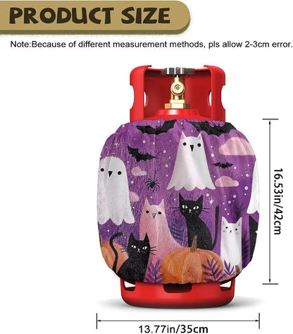 Chost 20lb Gas Tank Cylinder Cover for Outdoor Washable Propane Tank Cover 20lb Easy to Install RV Gas Cylinder Storage Pocket for Yard Party