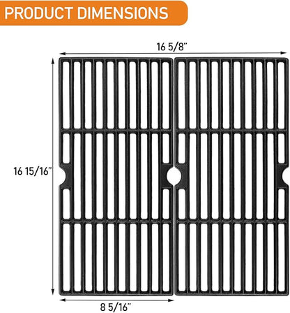 Hisencn Grill Grates Replacement for Charbroil 2 Burner Grills, Thermos 461633514, Tru Infrared 463251414, 463633316, 463251413, 463250210, 463250212, Grids Replacement for G460-0500-W1 G309-0019-W2