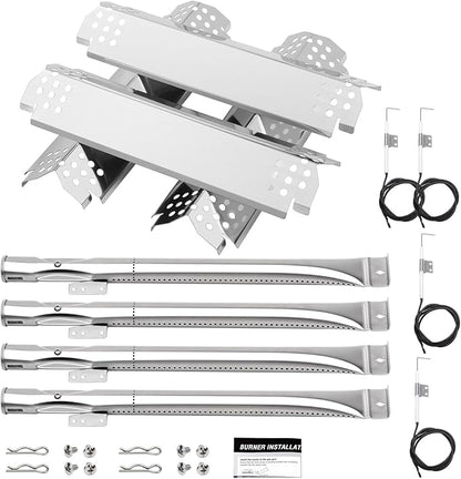 4 Burner Grill Replacement Parts for Nexgrill 720-0830H, 720-0864, 720-0864M, 720-0882S, 720-0888, 720-0888A, 720-0888N, Heat Plate & Igniter & Burner Replacement for Nexgrill