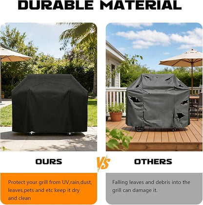 Outdoor Heavy Duty Waterproof Grill Cover for Nexgrill Neevo 720 Plus Propane Gas Digital Smart Grill with Air Fryer,BBQ Grill Cover for Tytus Fresno 5 Burner Island 69 inch Grill Cover Accessories