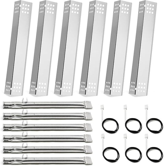 Replacement Parts for Monument Grill 77352 77352MB 77352-MB 35633 41847NG 24367 24633, A0212926 Main Burner & D010012307 Flame Tamer & Igniter for Monument Grills 77352 6 Burner Gas Grill