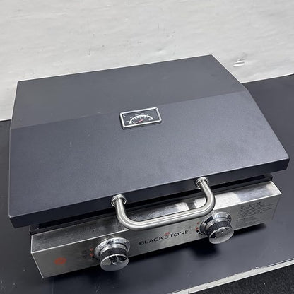 Upgraded Hinged Lid for Blackstone 1666 22" Omnivore Original Tabletop Griddle (2024 Model), Griddle Cover with Thermometer for Blackstone 1666 1813 2203 2271 2020 2205 22In Grill Case