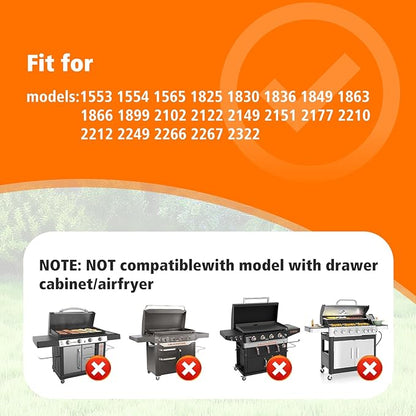 Front Griddle Caddy for Blackstone 28"/36" Griddles, Large Capacity Grill Accessories Organizer for Black Stone with Magnetic Tool Holder, Paper Towel Holder, BBQ Accessory Storage for Outdoor Grill