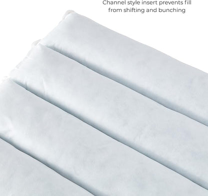 Modern Outdoor Chaise Lounge Cushion with Ties – Durable Polyester Fabric, Channel-Filled Polyfiber Insert, Removable Zippered Cover, Palm Leaves White