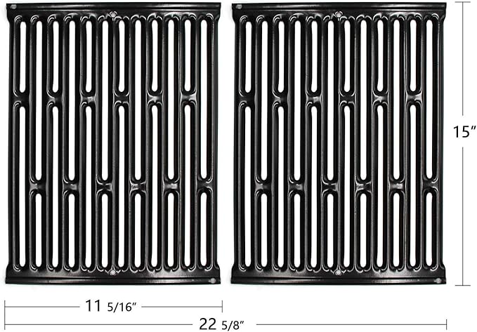 Hongso Replacement for Weber Spirit E210, Spirit 200 Series E&S 200 210, Genesis Silver A, Spirit 500 Models (with Side Controls), 65904 Grill Grates 7523, Flavorizer Bars 7534 7535, Burner Tube 7507