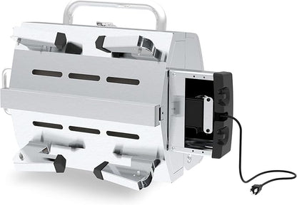 GrillPro 201119 GrillPro Table Top Portable Electric Grill in Stainless Steel