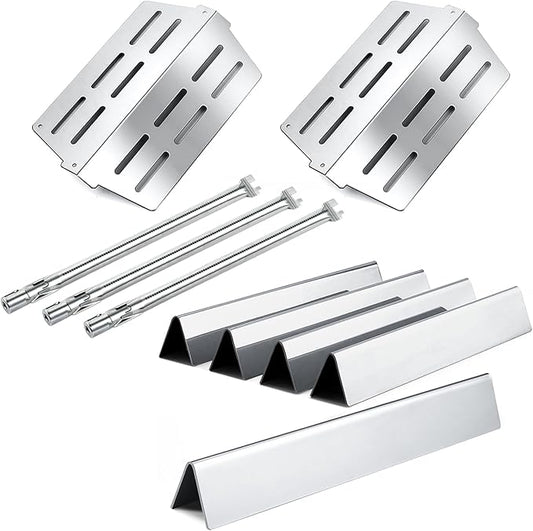 7620 7621 Flavorizer Bars 65505 Heat Deflectors 62752 Grill Burner Replacement Parts for Weber Genesis Grill Parts 300 Series with Front Control E-310 E-320 E-330 S-310 S320 S-330 EP-310 EP-320 EP-330