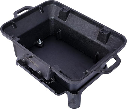 Cast Iron Hibachi Grill Outdoor, Portable Charcoal BBQ Cooker for Camping, Tailgating & Patio Grilling, Compact Durable Tabletop Skillet, Heavy-Duty Upgraded for 2026 (Rectangle)
