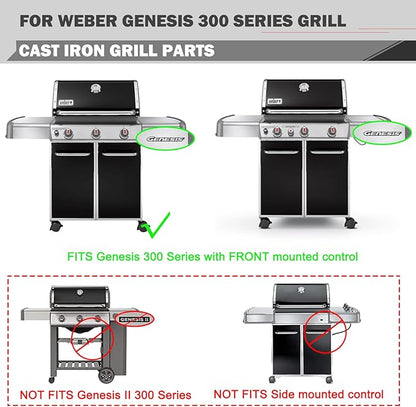 Genesis E310 Grill Replacement Parts 7621 Flavorizer Bars Parts 7524 Grill Grates 65505 Heat Deflector Weber Genesis E-330 E-310 S-330 EP-330 Grill Parts 7620 Flavor Bars Cooking Grates Replacement