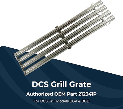 DCS Stainless Steel BGA Grill Grate for DCS Grills - Stainless Steel Grate Replacement Part 212341P for BGA Series Gas Grills, 4 Slats for Even Heat Distribution