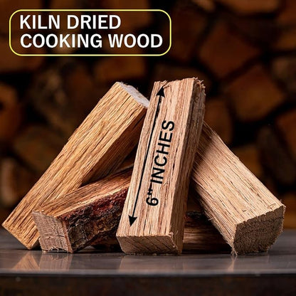 Old Potters Kiln Dried ~6 x 0.5-1.5 Inch Mini Pizza Oven Cooking Logs, Wood Logs for Grills and Smokers, Solo Stove Mesa XL (790 Cubic Inches), Cherry