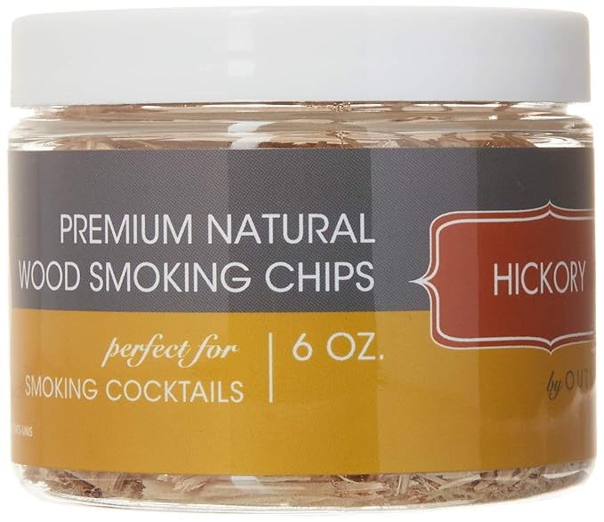 Outset Kiln-Dried Natural Hickory Wood Smoking Chips, 6 oz, Brown