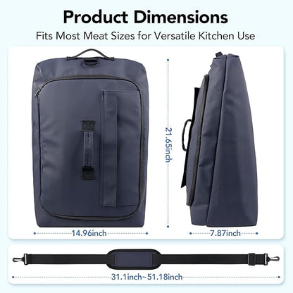 BBQ Meat Resting Blanket Bag - Insulated Leak-Proof Brisket Resting Bag with Wide Opening, Oxford Cloth Waterproof Smoker Accessories for Grilling Barbecue, Gifts for Men Dad Fathers Husband