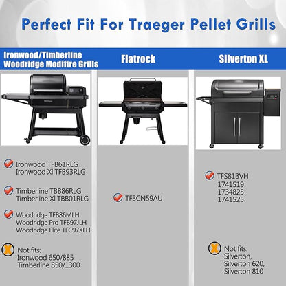 Pop And Lock Accessories BAC612 Storage Bin Replacement Parts for Traeger PAL Rail Basket Flatrock Silverton XL Modifire Ironwood XL TFB61RLG TFB93RLG Timberline Woodridge Caddy Accessories
