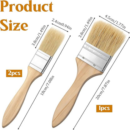 3 PCS Pastry Brush for Baking Basting Brush for Cooking Butter Brushes for Cooking BBQ Kitchen Baking Brushes Oil-Brush for Oil Sauce, Butter, Sauce