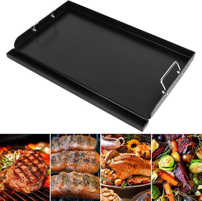Universal Nonstick Coating Griddle for Gas Stove/Grill/Electric/Charcoal | 25"x16" Flat Top Griddle for Grills, Outdoor Cooking and Camping Grilling
