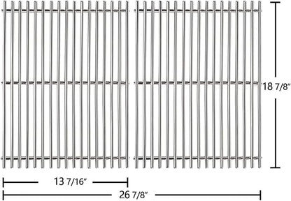 Hongso Genesis 2 Grill Grates SUS304 Stainless Steel for Weber Genesis II 300 Series E310 S310 E315 S315 E325 E330 E335 S330, LX S340 LX E340 Models, Genesis ii Grill Replacement Parts GS4 66802 66095