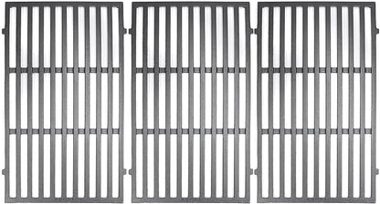 Hongso 18 7/8 inch Cast Iron Grill Grates for Weber Genesis II 400 Series E410 S410 SE410 E415 S415 E435 S435, II LX E440 S440, Genesis 2 GS4 Gas Grill Models, Replacement Parts for 66097 66089