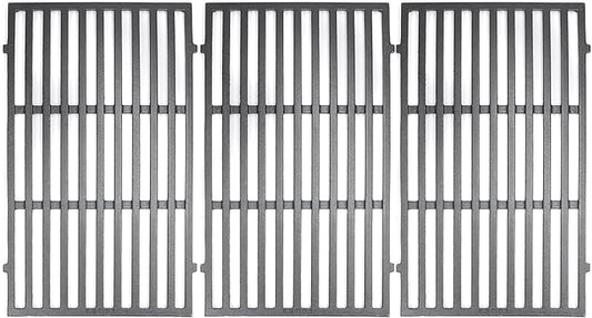 Hongso 18 7/8 inch Cast Iron Grill Grates for Weber Genesis II 400 Series E410 S410 SE410 E415 S415 E435 S435, II LX E440 S440, Genesis 2 GS4 Gas Grill Models, Replacement Parts for 66097 66089